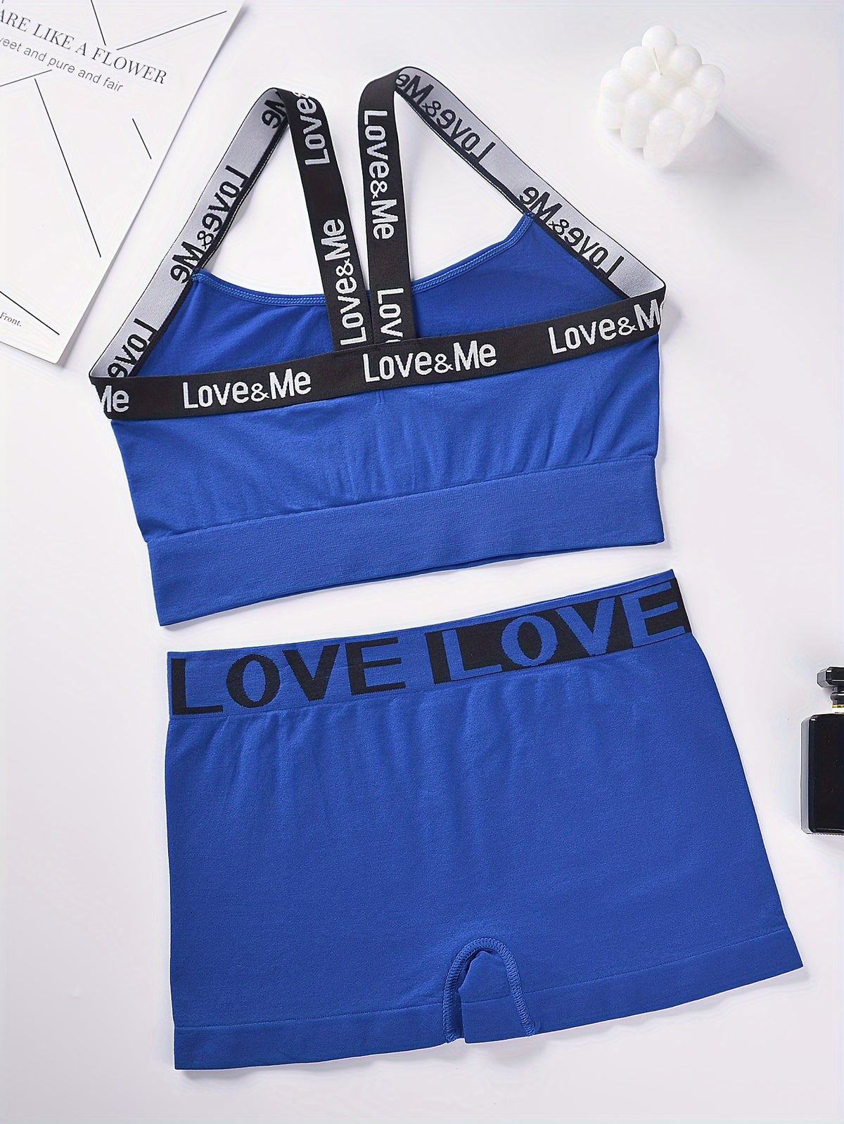 Ensemble crop top & short taille haute