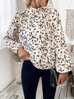 Blouse élégante à manches bouffantes pour femmes #Paris