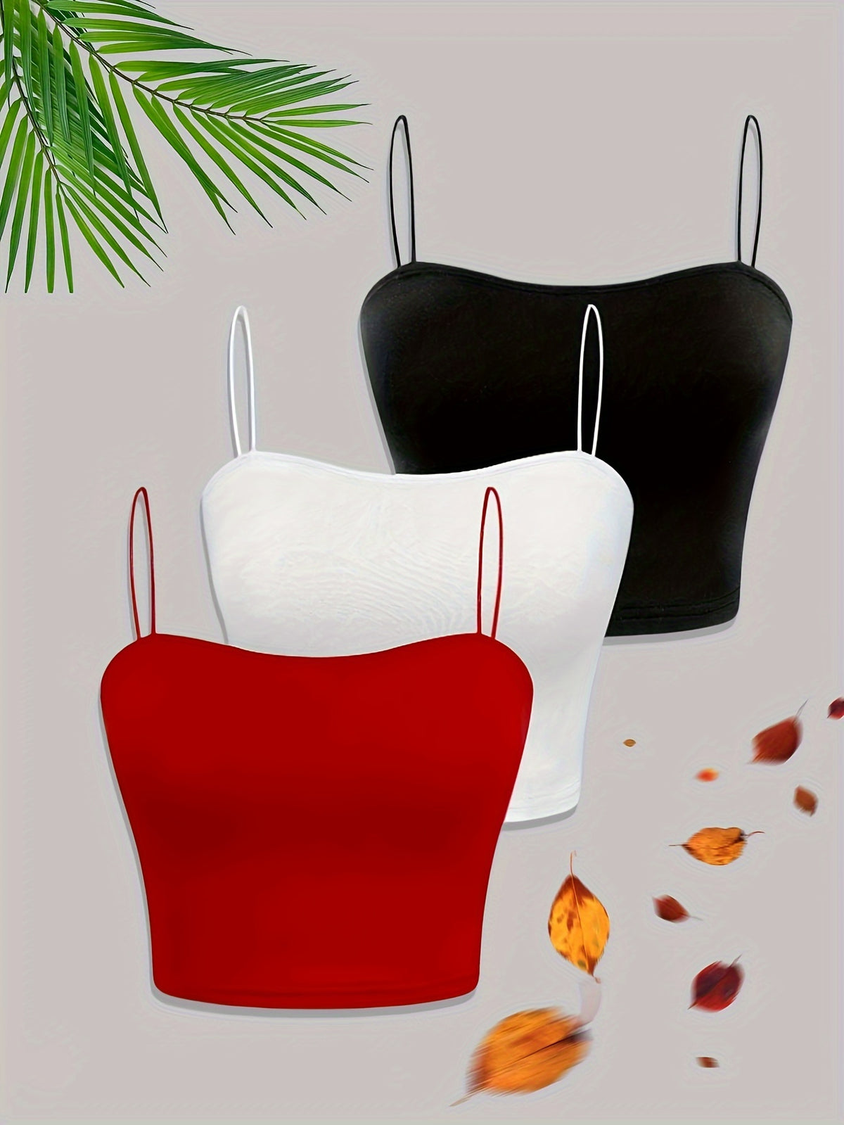 Lot de 3 tops cami élégants