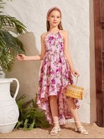 Robe imprimé floral pour fille & adolescente 