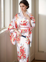 Kimono élégant à imprimé floral pour femme