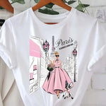 T-shirt femme imprimé inspiration parisienne