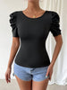 T-shirt ajusté élégant avec nœud au dos #Paris