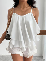 Blouse d’été à volants pour femme #Monaco