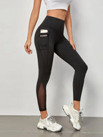 Legging élégant à couture mesh