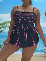 Tankini grande taille feux d'artifice