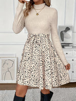 Robe fleurie élégante à col montant #Monaco