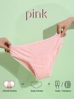 Lot de 4 culottes menstruelles – sexy, respirantes & anti-fuites