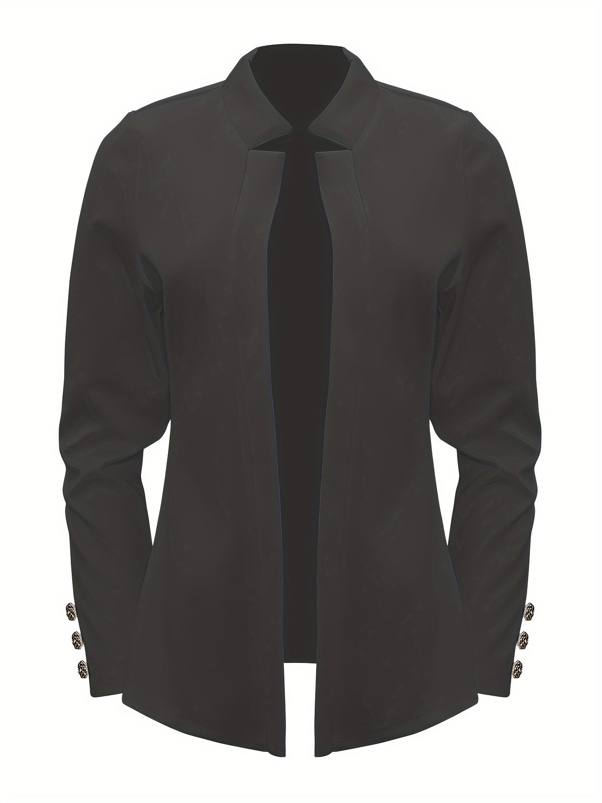 Blazer rouge élégant à manches longues avec boutons décoratifs #Paris