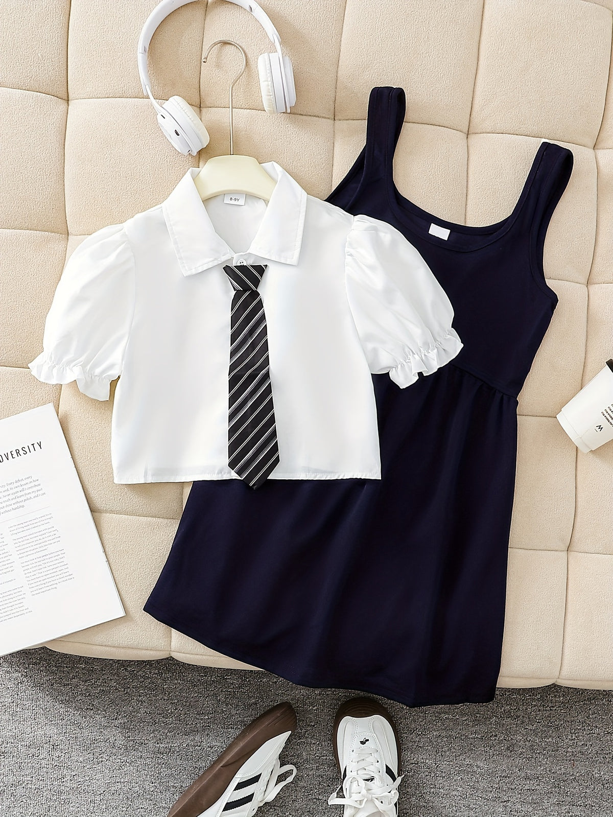 Costume preppy pour filles et adolescentes
