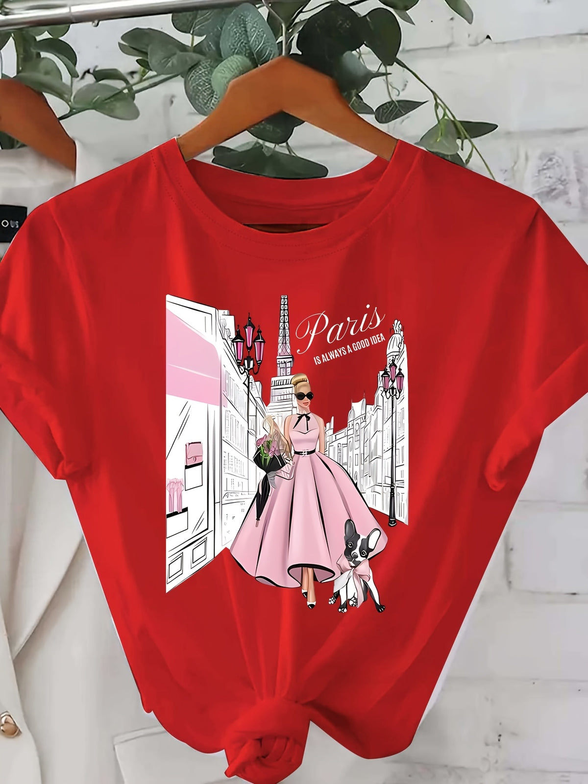 T-shirt femme imprimé inspiration parisienne