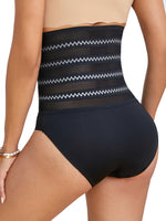 Culotte gainante noir taille haute – effet ventre plat