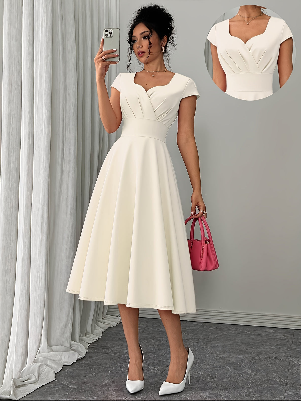 Robe vintage évasée style années 50 #Paris