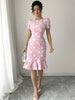 Robe femme élégante à col rond #Paris