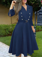 Robe élégante à manches longues