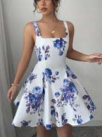 Robe sans manches à imprimé floral pour femme #Paris