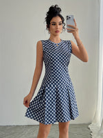 Robe A-Line sans manches#collection Monaco