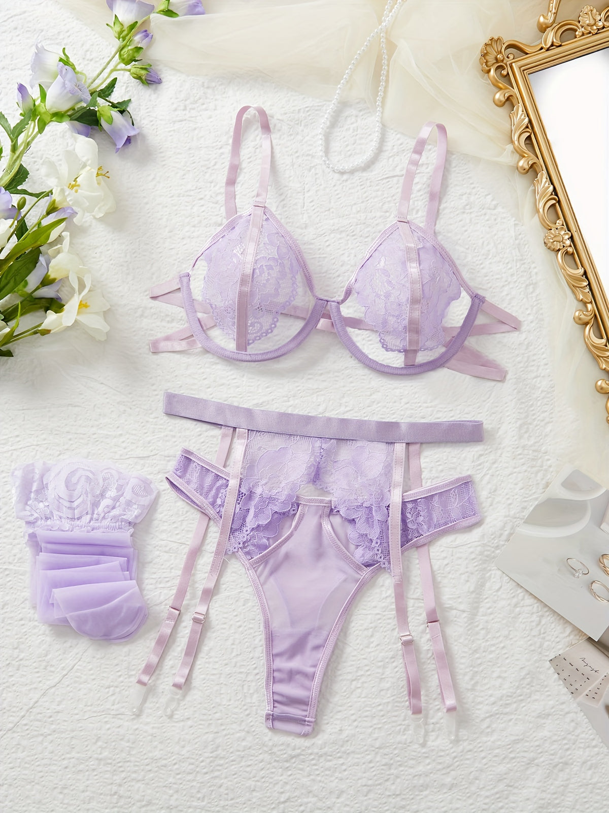 Ensemble de lingerie sexy en dentelle