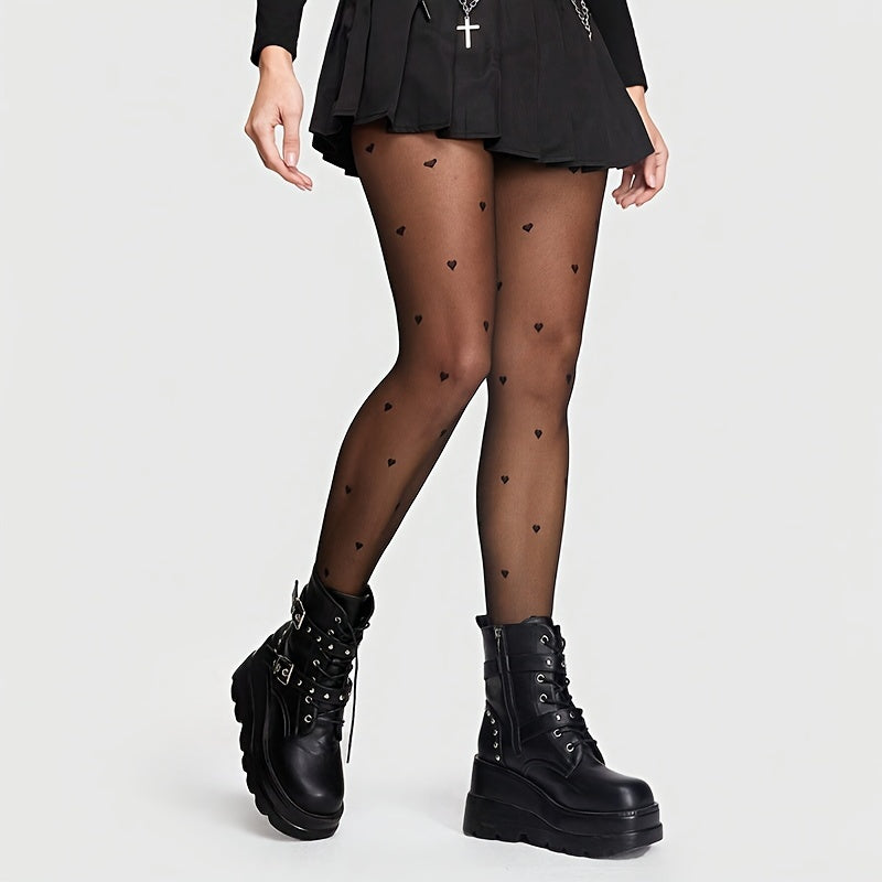 Lot de 3 collants transparents à motifs géométriques