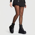 Lot de 3 collants transparents à motifs géométriques