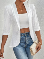Gilet ouvert élégant à manches mi-longues #collection Paris