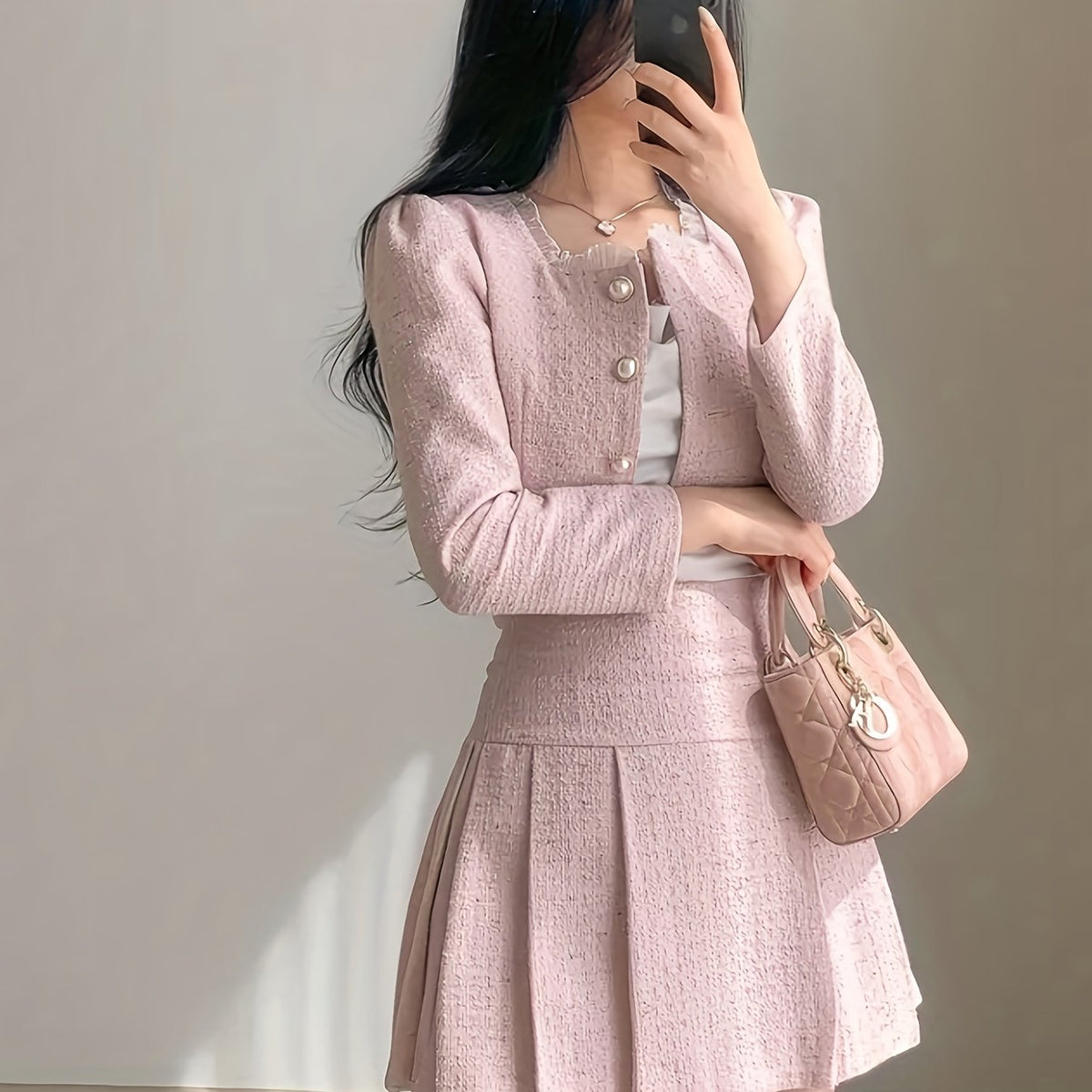 Ensemble deux pièces élégant avec veste courte #collection Alpe d'Huez