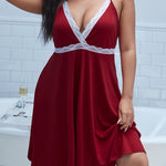 Nuisette grande taille en dentelle