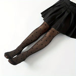Pack of 3 Girls Heart Pattern Fishnet Tights