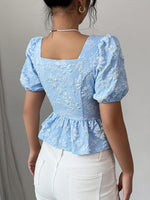 Blouse élégante à imprimé floral #collection Monaco