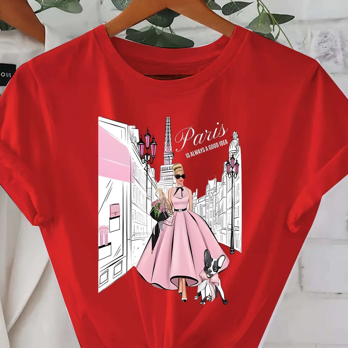 T-shirt femme imprimé inspiration parisienne