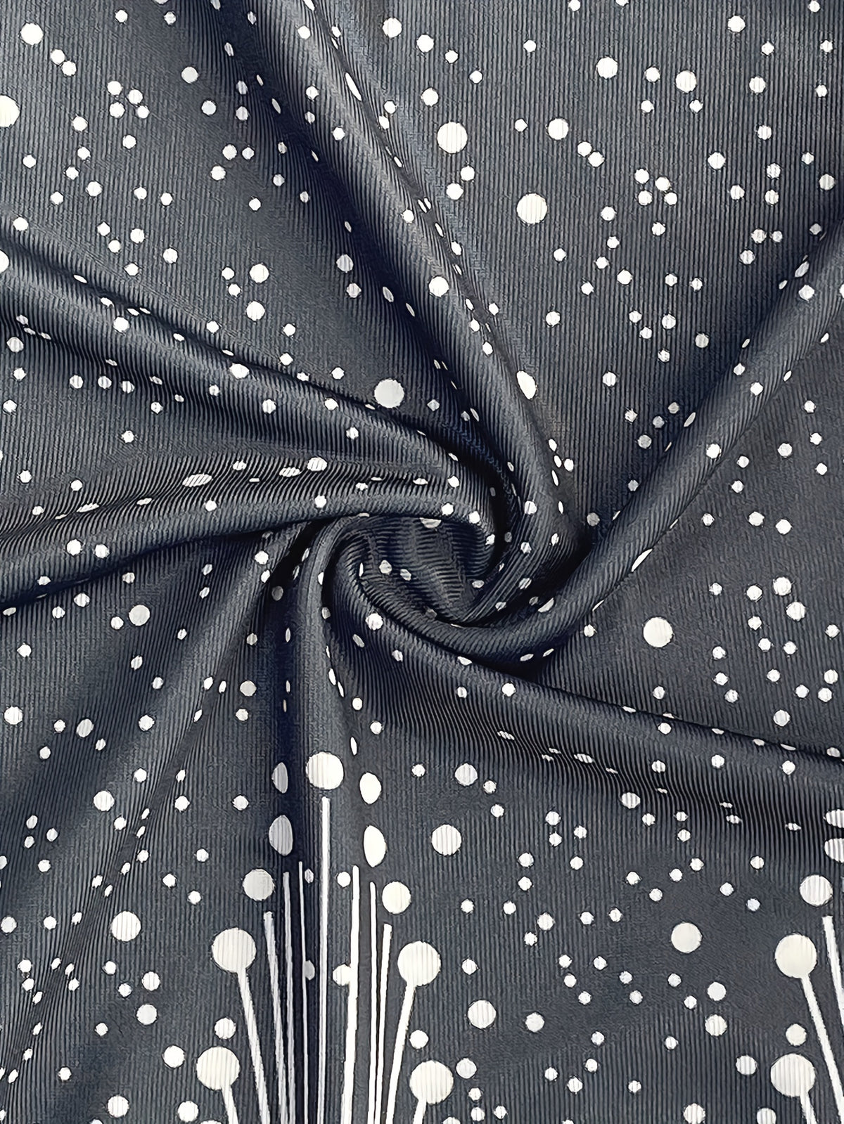 Robe débardeur gris avec points blanc #Collection MONACO 2025
