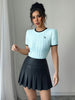 Top en maille rose pastel pour femme #Paris