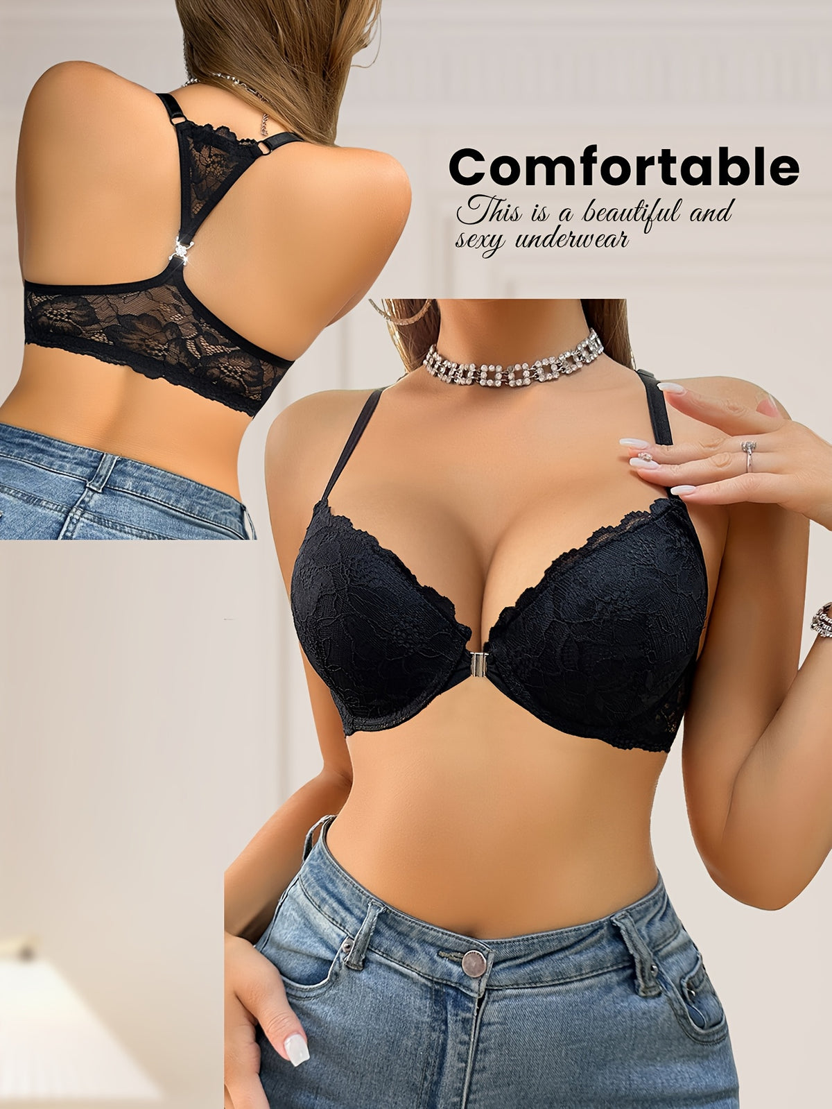 Grâce féminine, soutien-gorge push-up