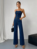 Combinaison en Denim à Bouton #Paris