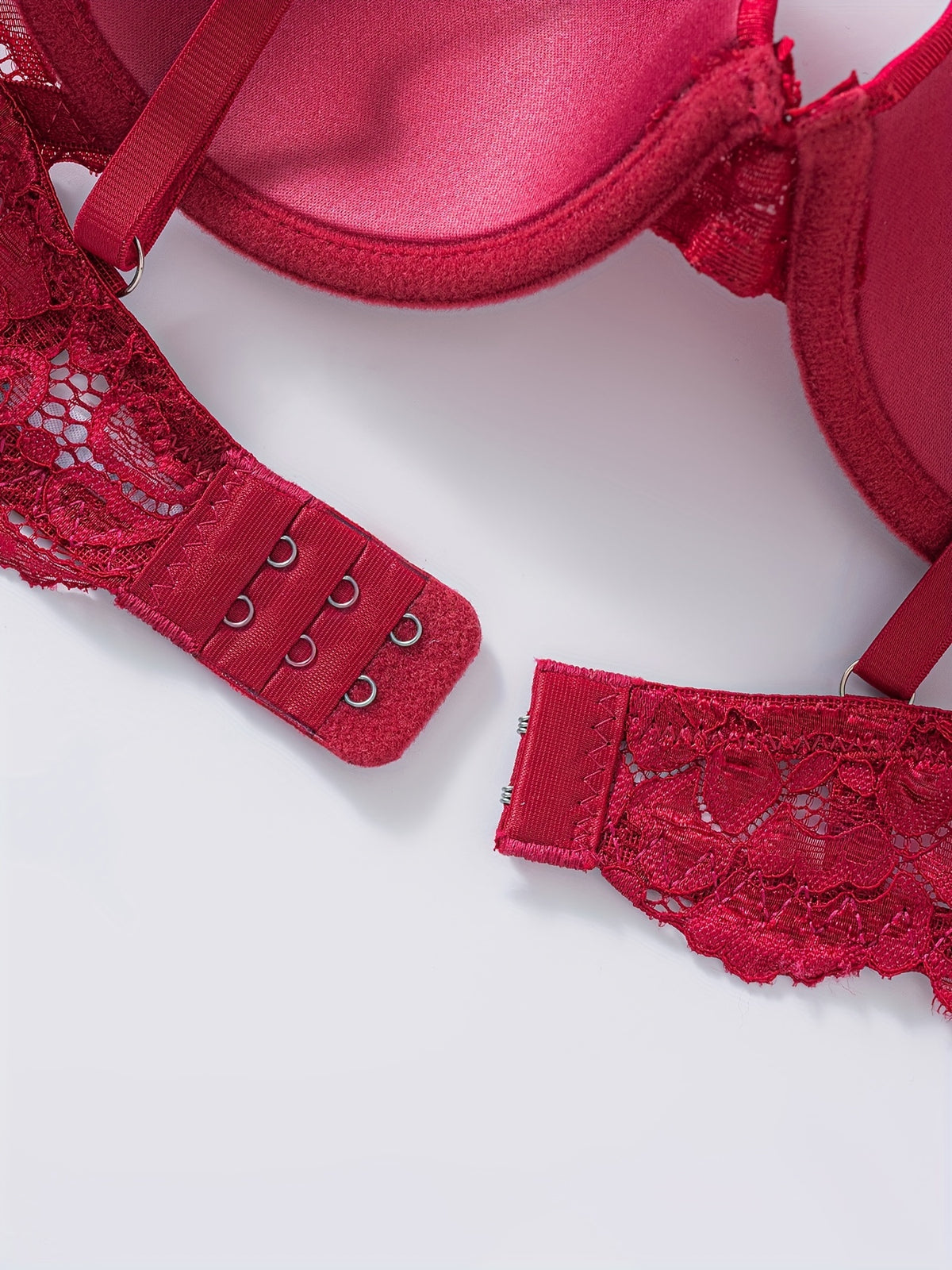 Lot de 3 soutiens-gorge en dentelle florale