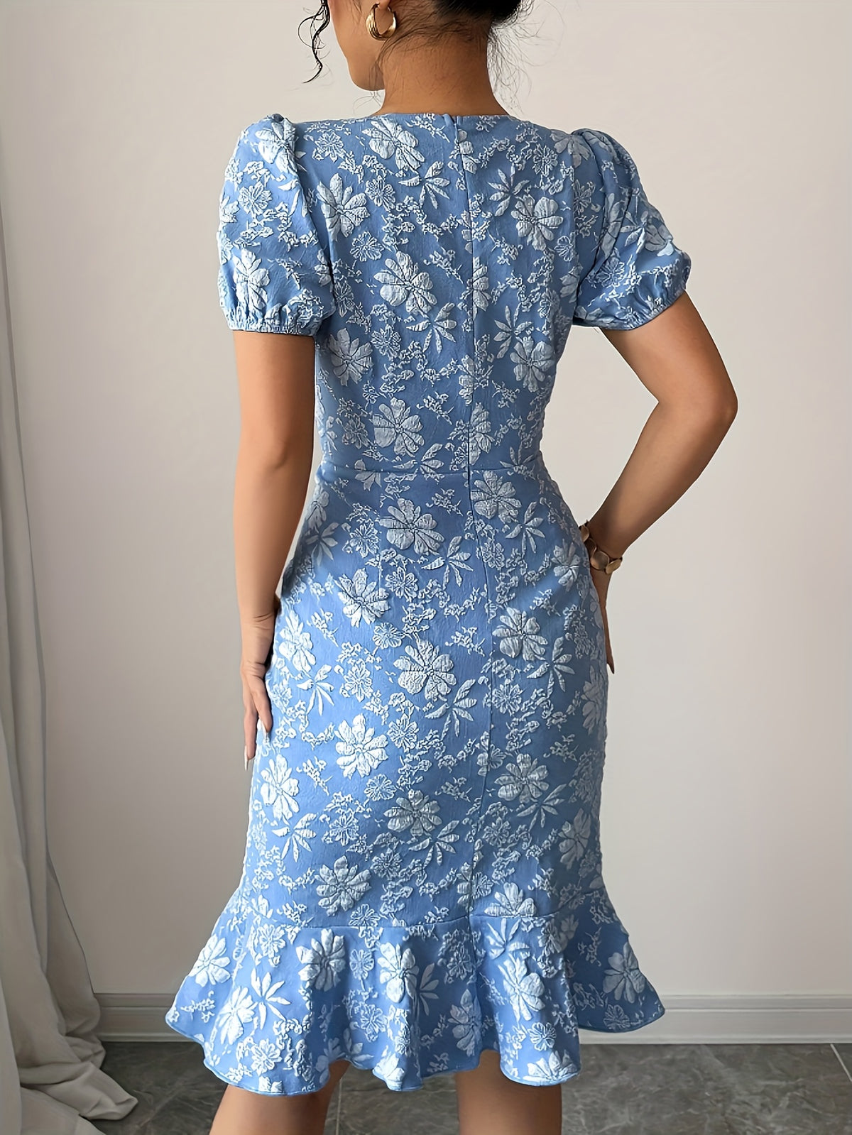 Robe femme élégante à col rond #Paris