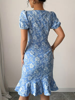 Robe femme élégante à col rond #Paris