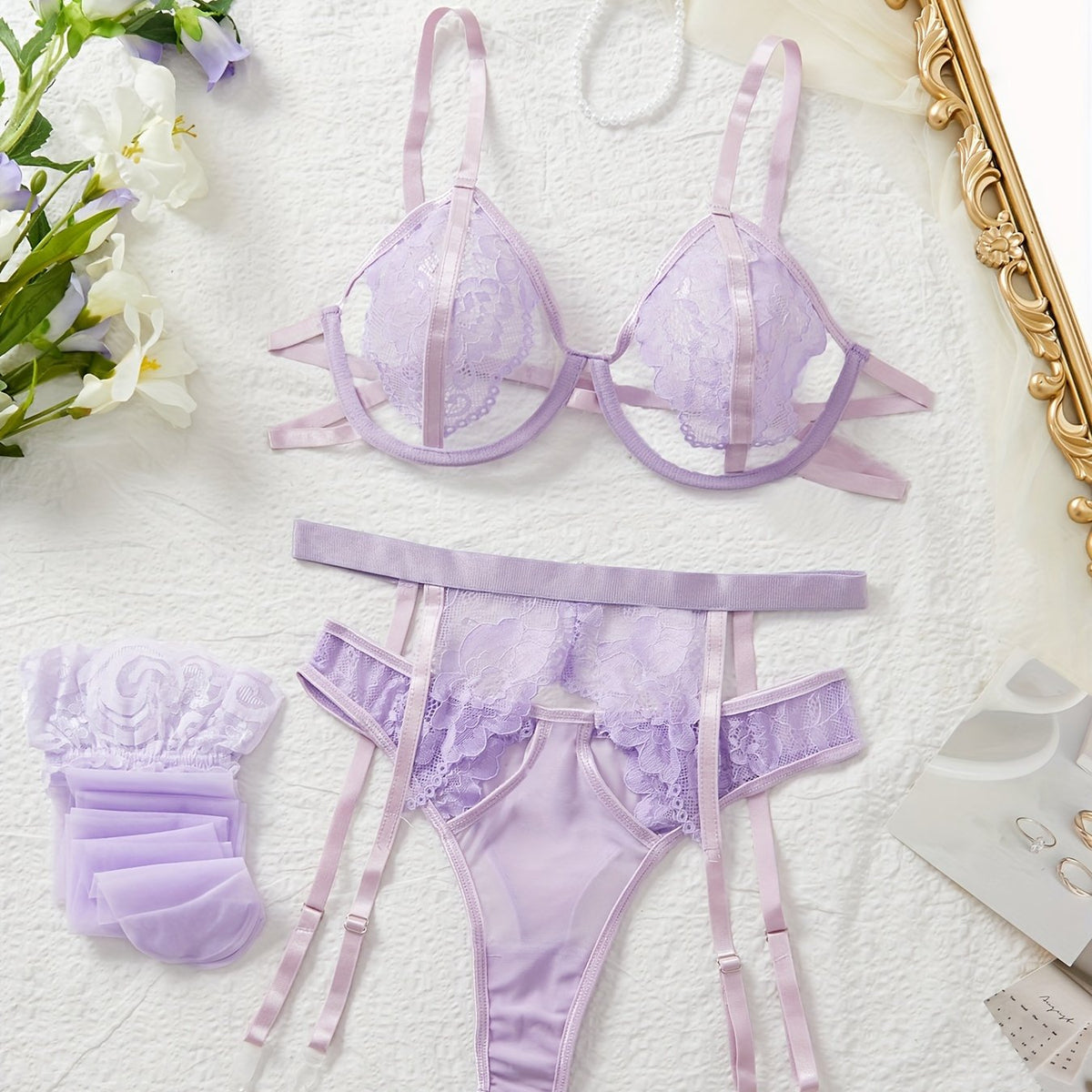 Ensemble de lingerie sexy en dentelle