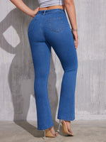 Jeans flare en denim stretch