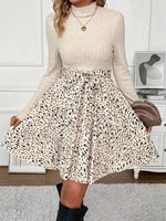 Robe fleurie élégante à col montant #Monaco