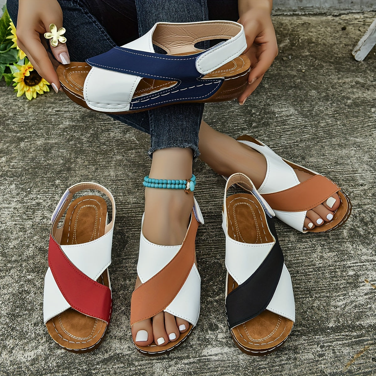 Sandales tendance à plateforme pour femme