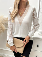 T-shirt femme élégant à col en V #Paris