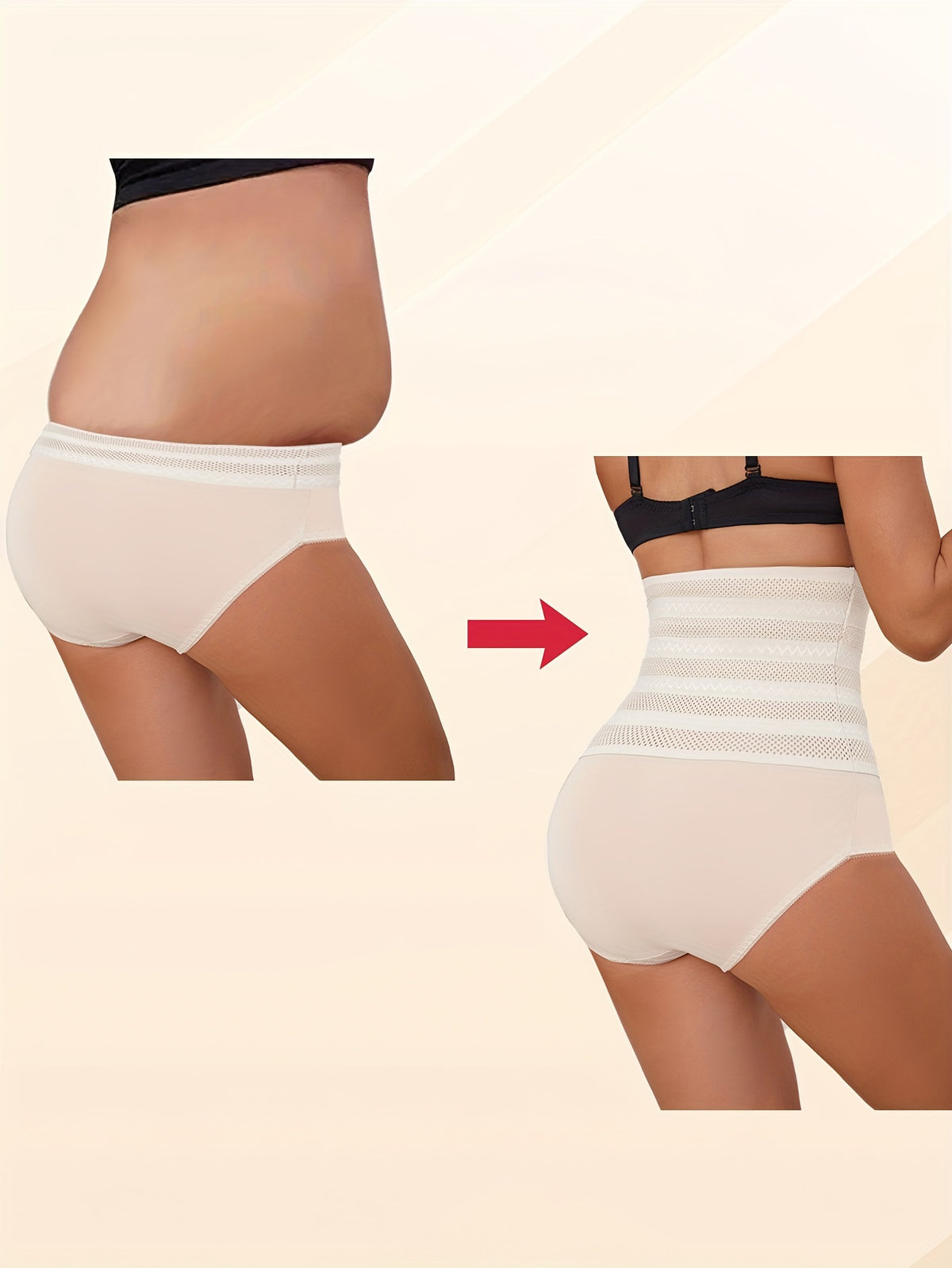 Culotte gainante noir taille haute – effet ventre plat