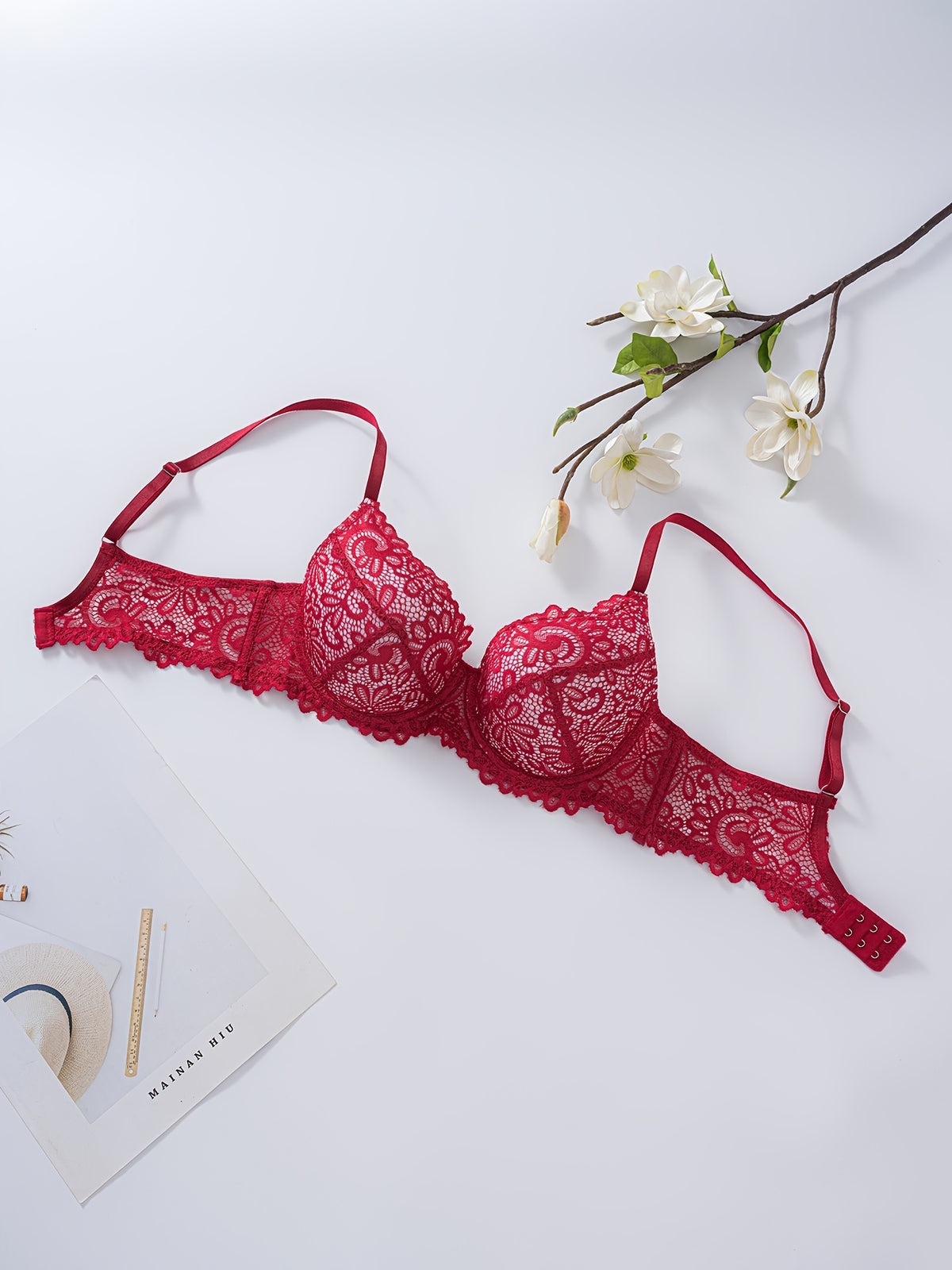 Ensemble 3 pièces en dentelle élégante