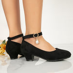 Escarpins princesses noirs avec perles