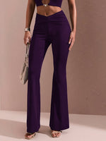 Elegant black flare pants