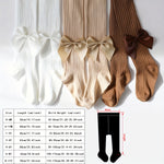 Lot de 3 collants pour filles avec nœud