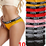 Lot de 10 culottes élégantes en coton sans coutures