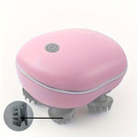 Masseur électrique rechargeable pour cuir chevelu avec brosse en silicone
