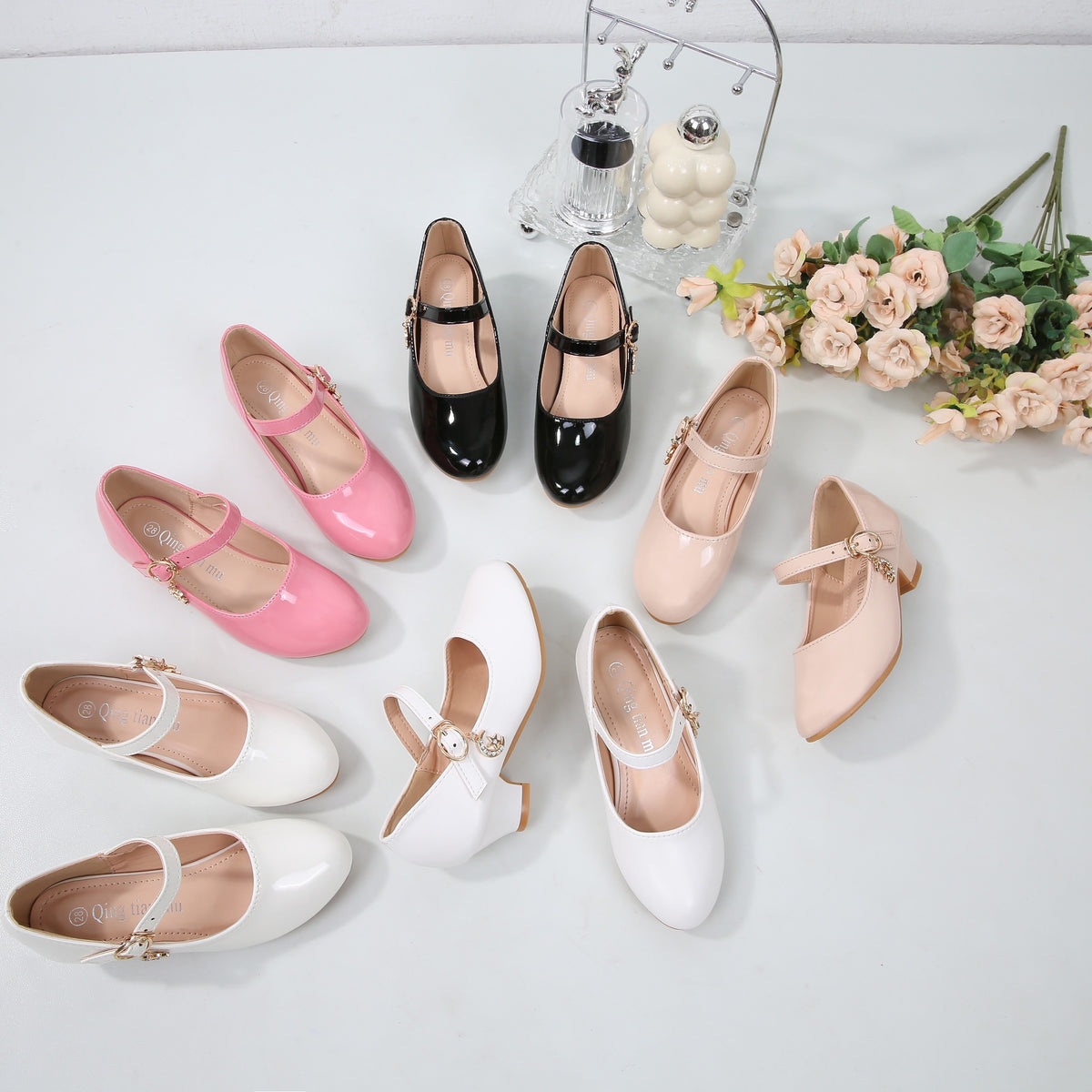 Ballerines pour filles style preppy